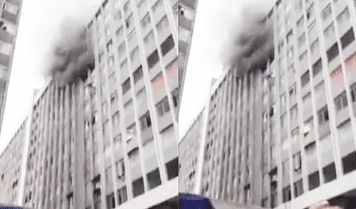 Cercado de Lima: Incendio en av. Abancay es controlado [VIDEO]