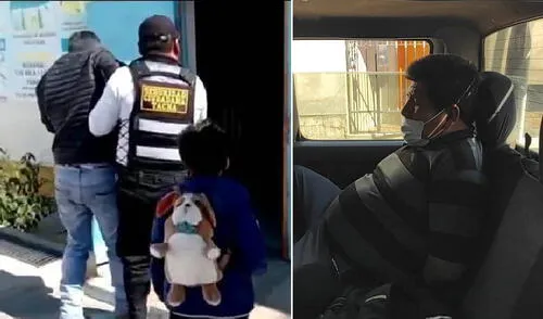 En su huida, chofer de combi chocó contra otro vehículo.  Foto: Serenazgo.