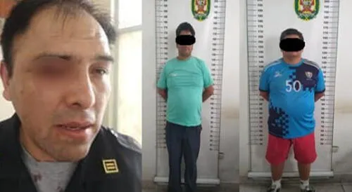 Violentos sujetos agredieron con martillo a dos mujeres y un policía en Cusco Violentos sujetos agredieron con martillo a dos mujeres y un policía en Cusco