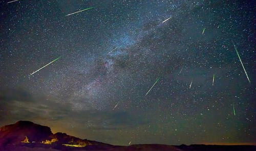 La visibilidad de las Eta Acuáridas en España dependerá del lugar de donde se encuentren las personas. Foto: Internet. España, Eta Acuáridas.