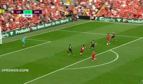 Liverpool vs. Arsenal: golazo de Mohamed Salah
