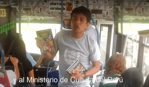 Facebook: Escritor peruano sube a buses para poder pagar viaje a Luxemburgo