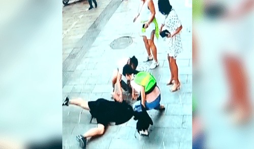 Padres viven minutos de terror cuando su hijo de 3 años cae a una alcantarilla [VIDEO]