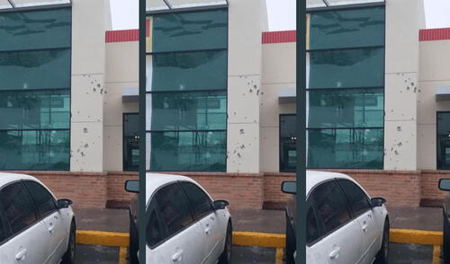 Seis muertos en enfrentamiento de policías y narcos en el noreste de México. Foto: Captura.