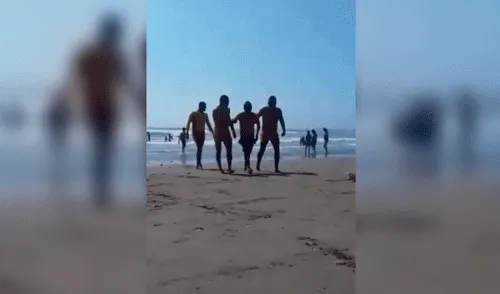 Salvan a bañista de ahogarse en playa de Pimentel [VIDEO]