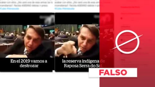 La grabación, sin subtítulos, sí es real.