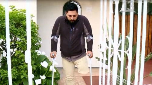 Francisco estaba sufriendo en realidad una trombosis, que no fue detectada a tiempo, y provocó que le amputaran la pierna. Foto: captura