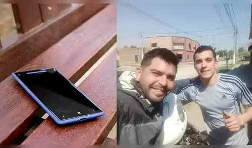 Encontró un celular, entró al Facebook del dueño, lo ubicó y se lo devolvió