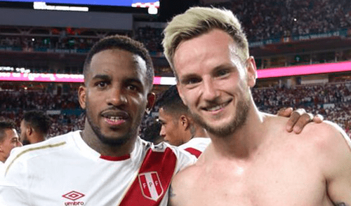 Twitter: Farfán y Rakitic se reencontraron y dejaron esta postal [FOTO]
