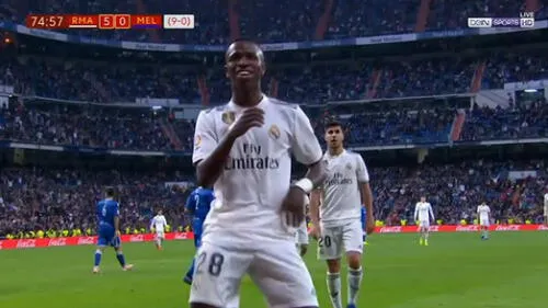 Real Madrid vs Melilla: Vinicius Junior anotó en goleada y lo celebró con peculiar baile [VIDEO]