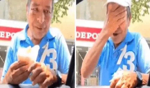 Vendedor ambulante se conmueve al recibir ayuda económica en medio del aislamiento