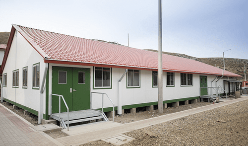 Una de las construcciones modulares en nuestro país.