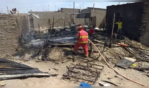 Familia pierde todo tras incendio en Lambayeque 