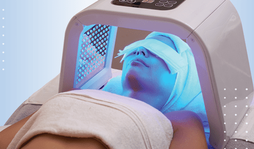 Contra el acné, la luz LED