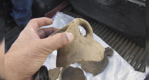 Cusco: hallan cerámica prehispánica tras movimiento de tierras en Chumbivilcas Cusco: hallan cerámica prehispánica tras movimiento de tierras en Chumbivilcas