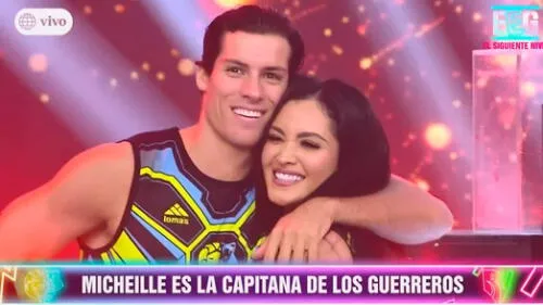 Michelle Soifer y Patricio Parodi son los capitanes de Los guerreros  Foto: captura