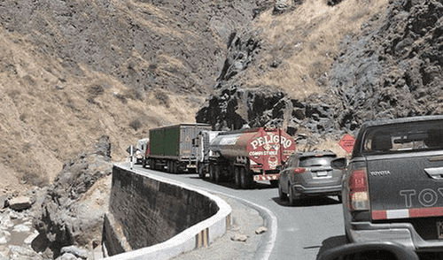 Restringirán tránsito de vehículos pesados por la Carretera Central 