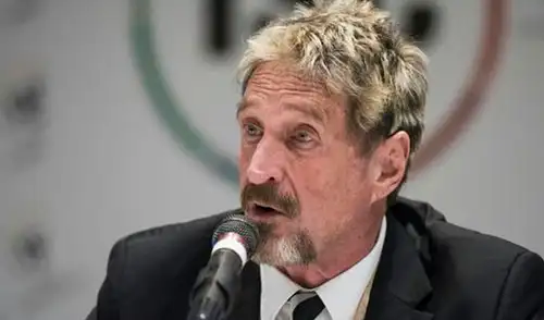 John McAfee, acusado en Estados Unidos de fraude fiscal, hizo fortuna con el antivirus que lleva su nombre en los años 1980. Foto: AFP John McAfee: España investiga la muerte en prisión del creador del antivirus McAfee