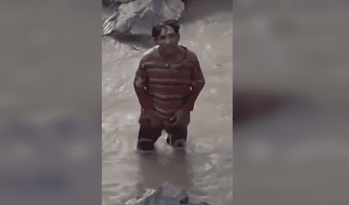 Facebook viral: Hombre ebrio se duerme en un río y periodista lo confunde con un cuerpo sin vida [VIDEO]