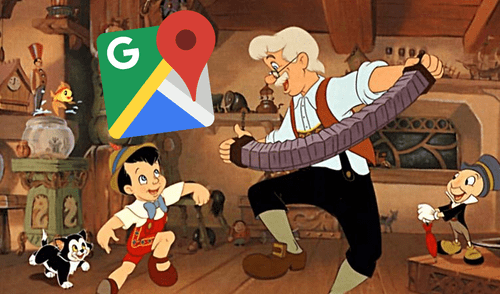 Google Maps: Miles de usuarios sorprendidos con aparición de Gepetto el papá de pinocho [FOTOS]