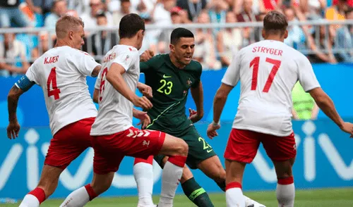 Dinamarca vs Australia: empataron 1-1 en Rusia 2018 [RESUMEN Y GOLES]