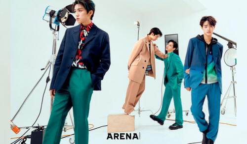 AB6IX  fotografiados para la edición de agosto de Arena Homme+. Crédito: Instagram