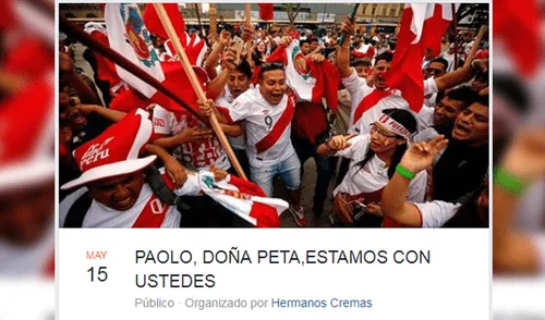 Organizan marcha en apoyo a Doña Peta y Paolo Guerrero tras fallo del TAS