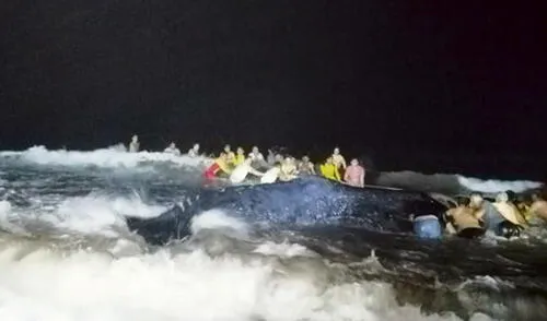 Labores de día y noche. Gran apoyo de los voluntarios.