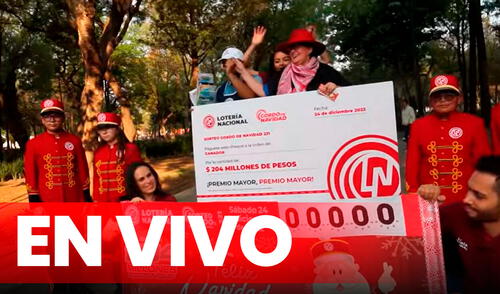 Sorteo Gordo de Navidad EN VIVO: sigue los resultados de la Lotería Nacional de México