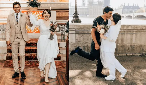 Médico y enfermera se casan en hospital donde trabajan atendiendo pacientes con COVID-19