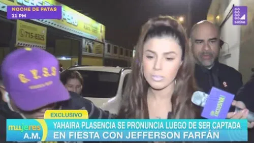 ¿Qué dijo Yahaira Plasencia tras ser captada con Jefferson Farfán en departamento?