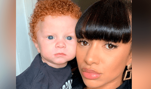 “Se puede ver el cabello de Luca a una milla de distancia cuando estamos fuera y la gente a menudo nos mira porque nos vemos muy diferentes", cuenta la madre del pequeño. Bebé se roba las miradas por la notable diferencia física con sus padres