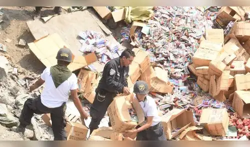 Sucamec destruye 15 toneladas de productos pirotécnicos ilegales