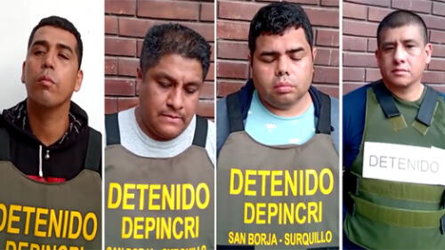 Los detenidos fueron trasladados hacia Depincri del distrito.