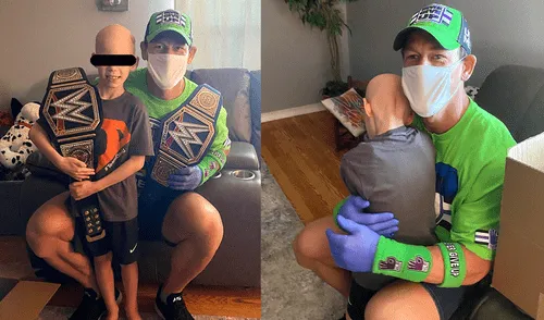 WWE: John Cena sorprende a un niño con cáncer en plena pandemia de coronavirus