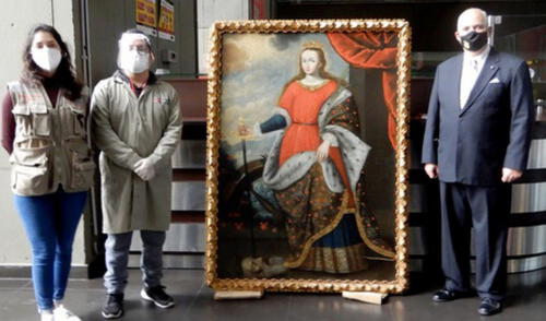 Cusco: declaran Patrimonio Cultural de la Nación a pintura Santa Catalina de Alejandría