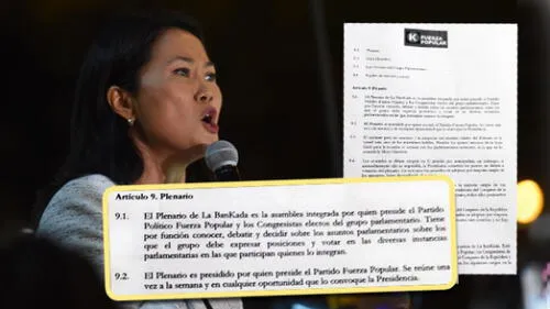 Keiko Fujimori preside y toma decisiones en la bancada de Fuerza Popular Keiko Fujimori preside y toma decisiones en la bancada de Fuerza Popular