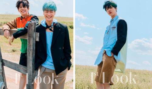 ASTRO: MJ, Moon Bin y Cha Eun Woo  vestidos de PRADA para la editorial fotográfica con 1st Look Magazine