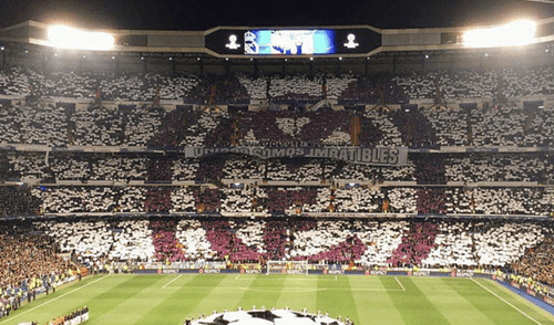 Real Madrid prepara increíble mosaico con motivador lema ante el Bayern Munich [FOTO]