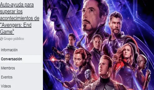 Facebook: Fans crearon un grupo de “Auto-ayuda para superar los acontecimientos de ‘Avengers: Endgame’"