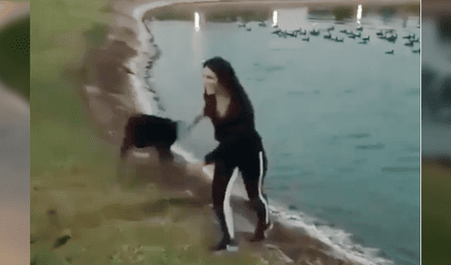 Facebook viral: joven sufre una terrible caída por cuidar a su perro [VIDEO]