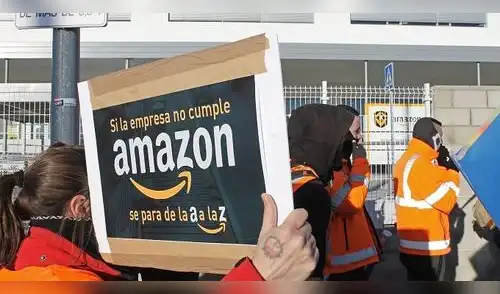Trabajadores de Amazon iniciaron huelga en pleno Black Friday