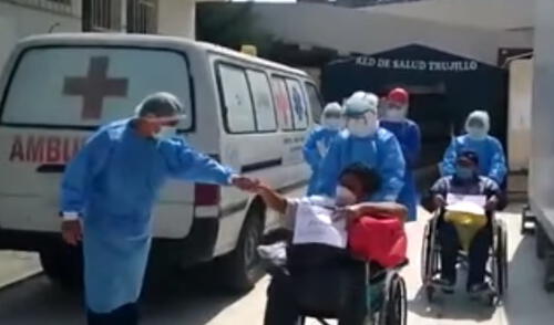 Dos hombres vencieron al coronavirus.