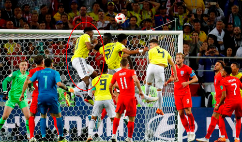 Colombia vs Inglaterra: así fue el 1-1 agónico de Yerry Mina | VIDEO 
