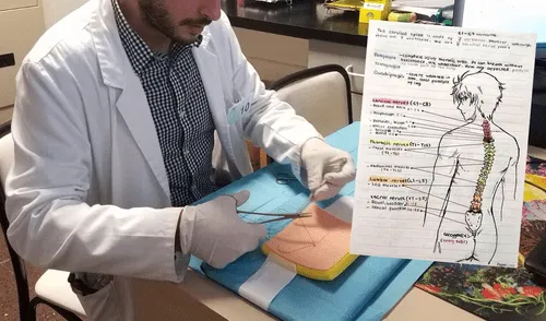 En Facebook, estudiante de medicina, un fanático de anime, arrasa con su tarea sobre anatomía