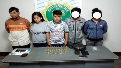 Trujillo: cinco extorsionadores entre ellos una venezolana caen cobrando cupo Trujillo: cinco extorsionadores entre ellos una venezolana caen cobrando cupo