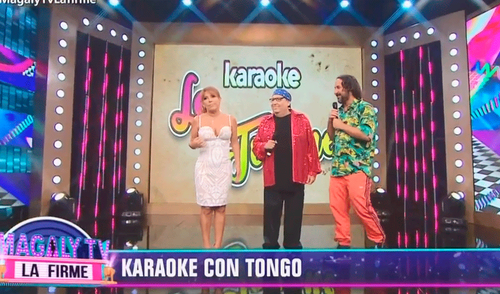 Magaly Medina queda en 'shock' al oír cantar a Tongo sus éxitos en inglés