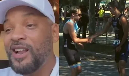 Will Smith felicitó a atleta español. Foto: Twitter Will Smith felicitó a atleta español. Foto: Twitter