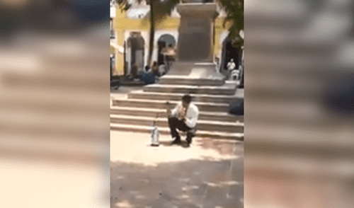 En Facebook: destruyó estatua de la Virgen del Carmen y así reaccionan sus fieles