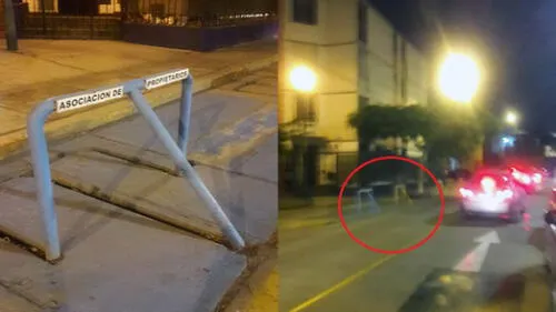 San Borja: vecinos se apropian de vía pública para utilizarla como estacionamiento